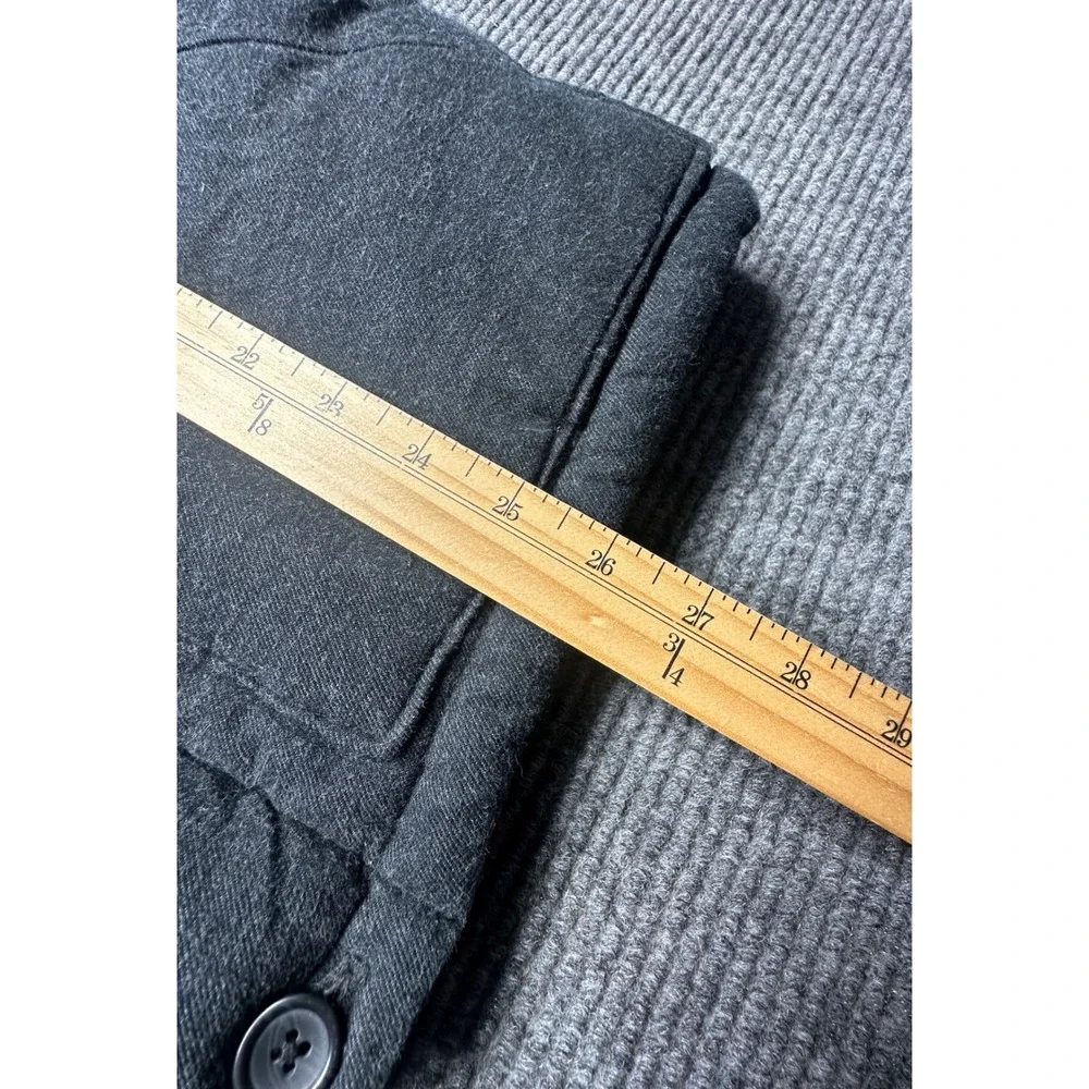 Banana Republic Puffer Vest Men M Gray Quilted Cotton Twill